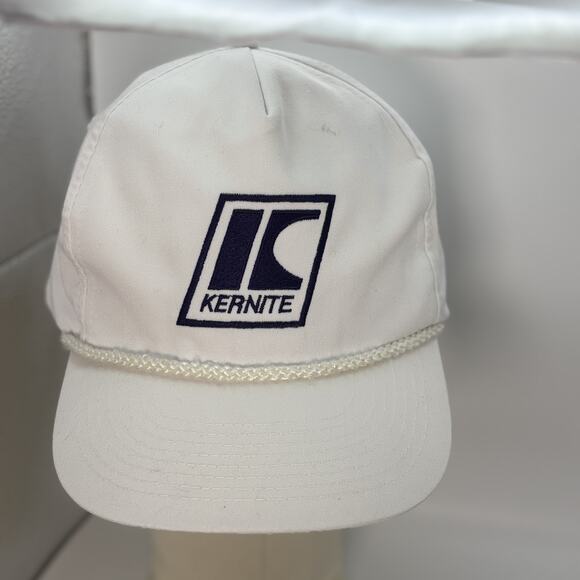 Vintage 80s Kernite Embroidered Snapback Trucker Hat Promo Advertising Cap - Picture 1 of 8